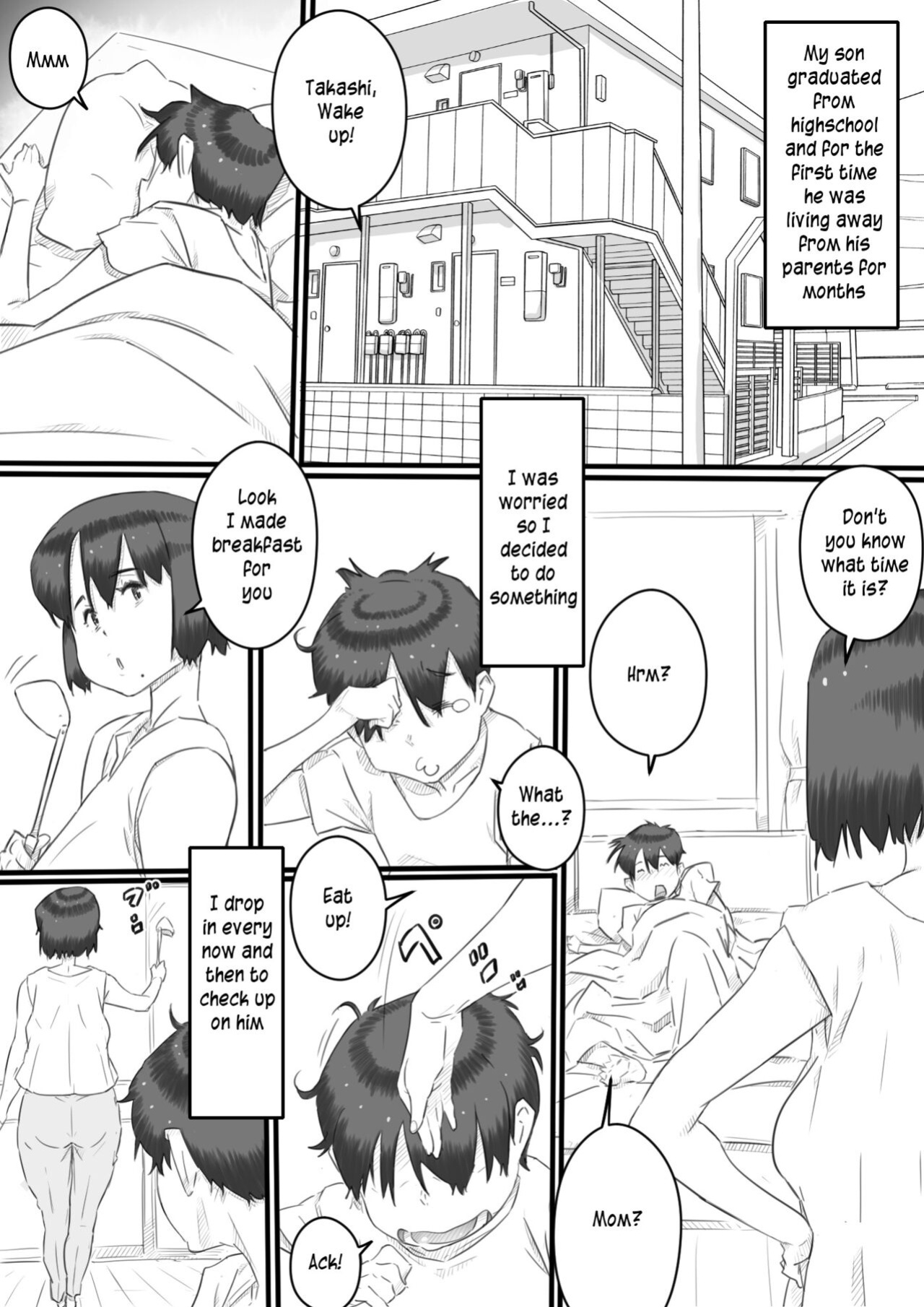 [Hirekatsu] Hitorigurashi no Musuko no Heya de | Staying over at my son's apartment [innyinny]