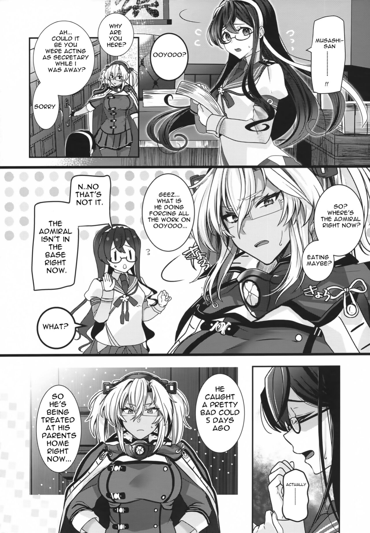 (C100) [Marosaan (Yunamaro)] Musashi-san no Yoru Jijou Anata no Ai Kagi Hen (Kantai Collection -KanColle-) [Carl]
