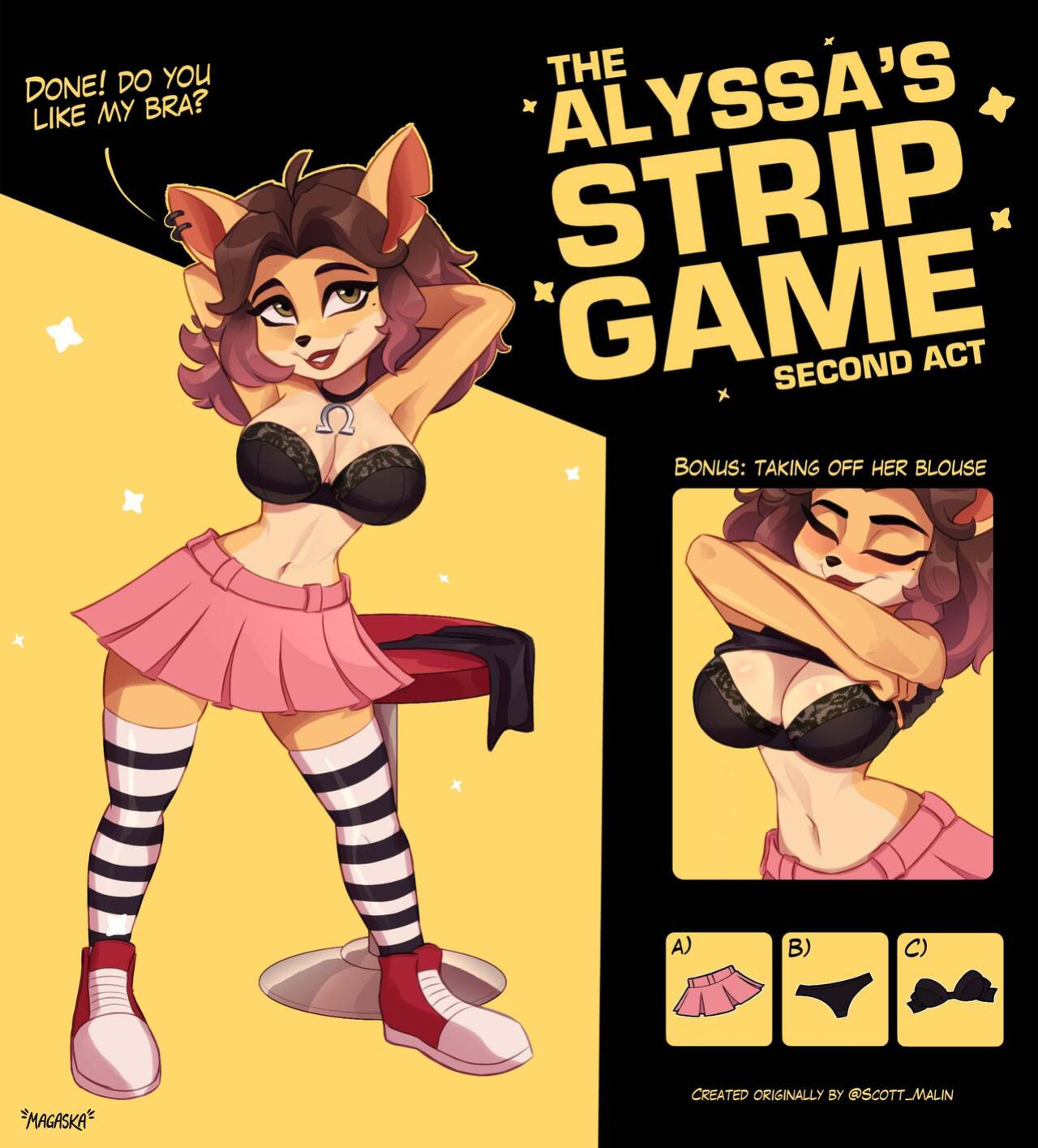 [Magaska] Alyssa's strip game 1 & 2