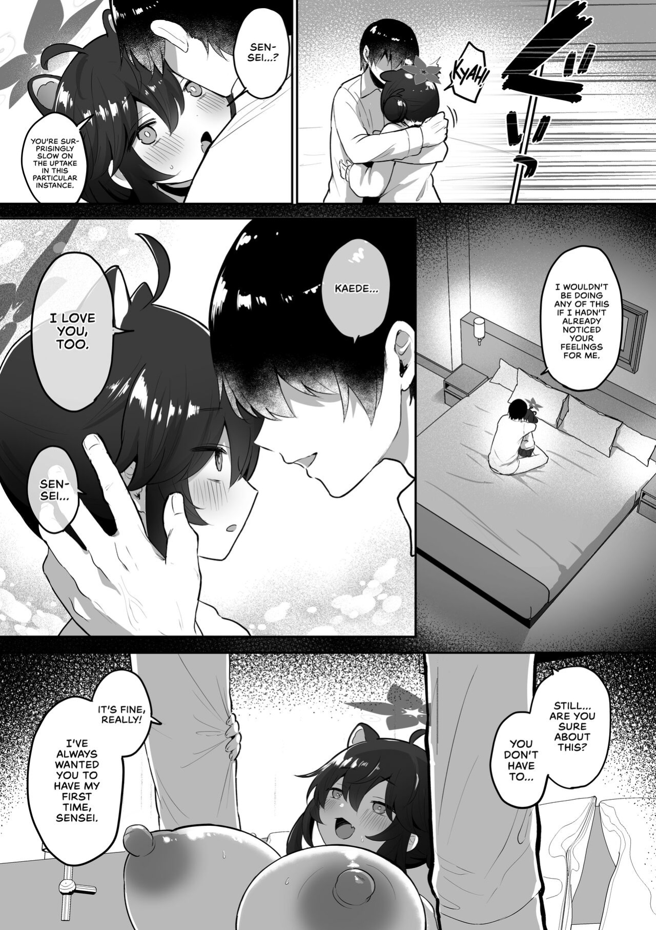[Dangai Zeppeki (Muchimo)] Hatachi ni Natte mo Chiisai Mama no Kaede o Onaho Mitai ni Hamemakuru Love Love Ecchi Hon (Blue Archive) [head empty]