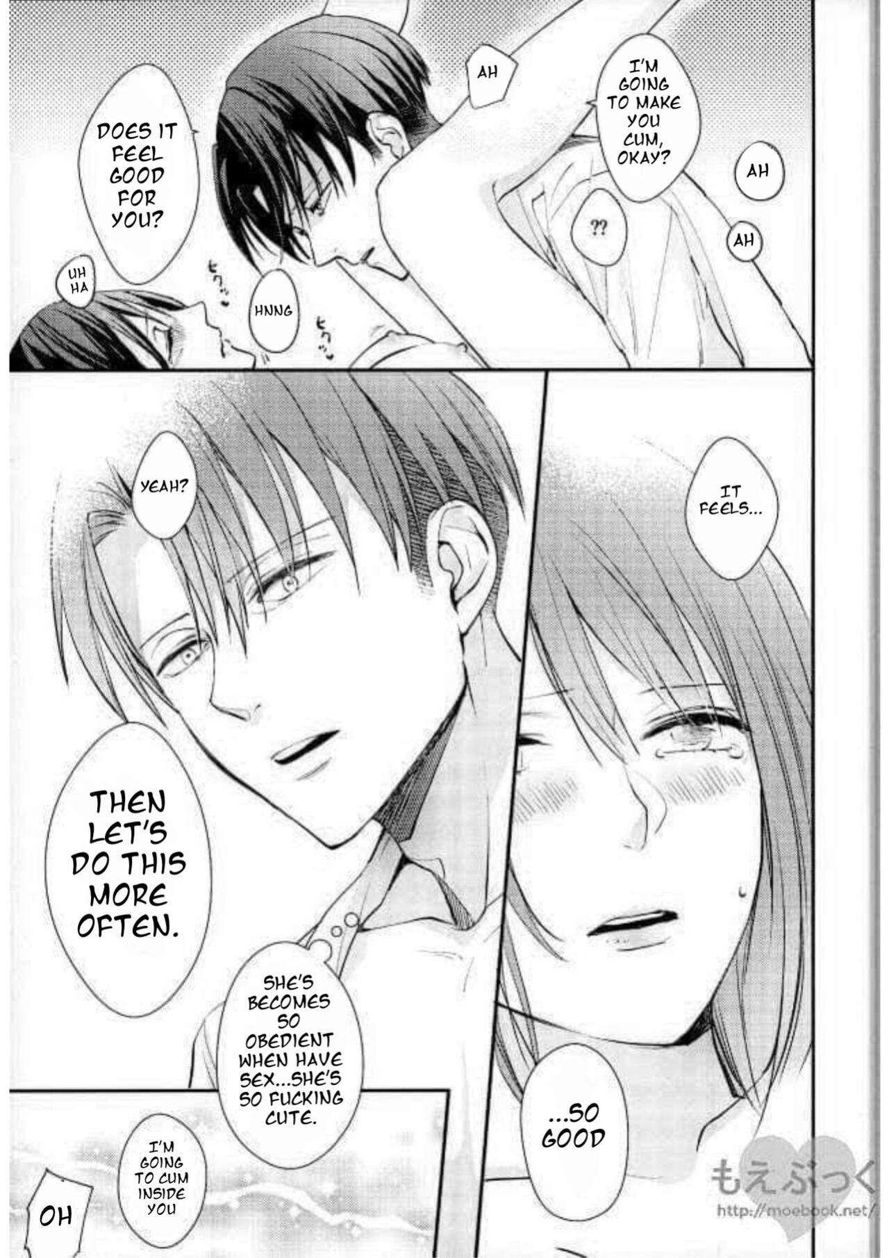 I Can't Wait by Sakuragawanaa (Attack on Titan Levi x Mikasa Doujin) English Translation