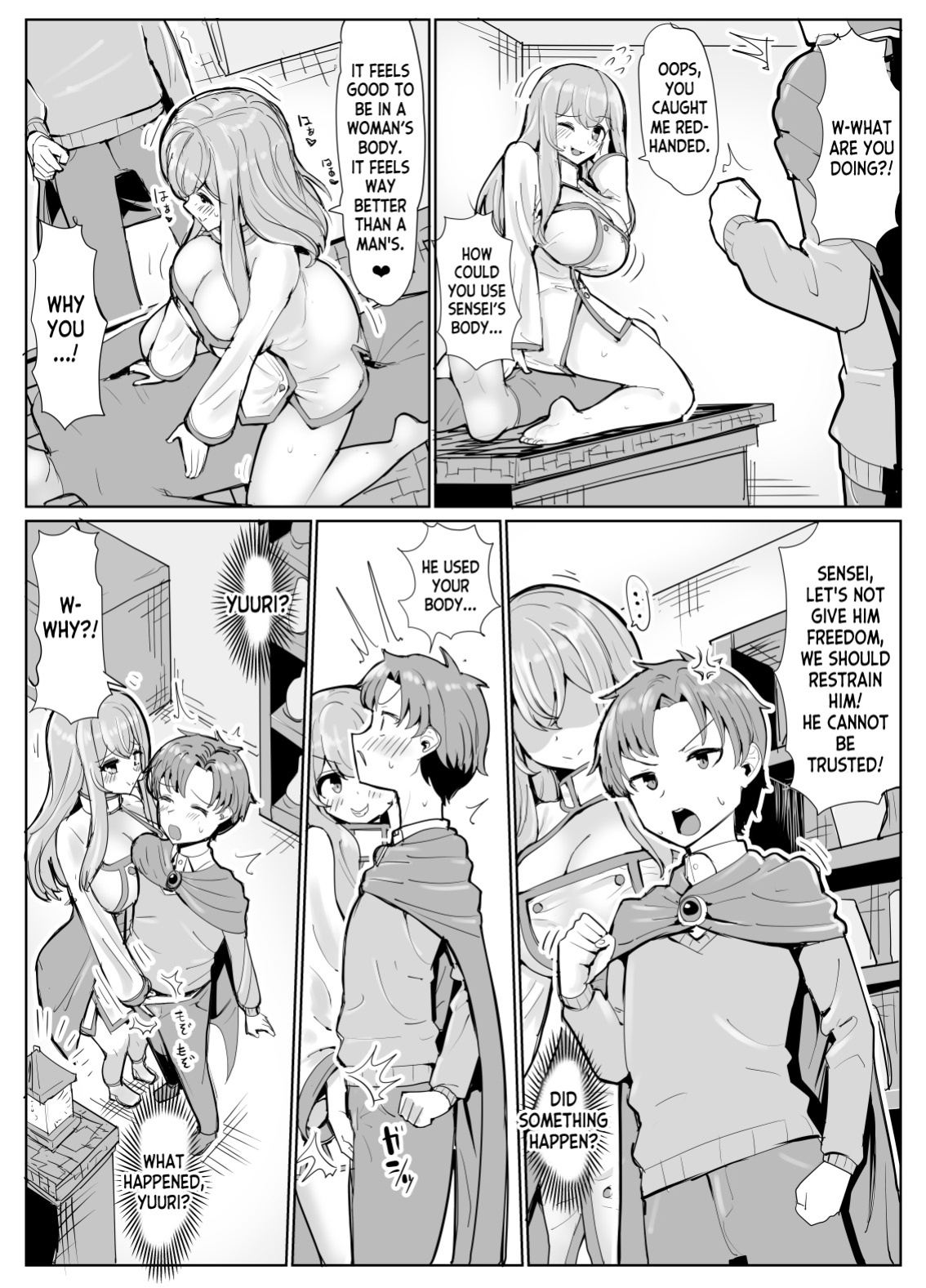[tsuniverse (Yuniba)] Mage Teacher Possession Manga (Fantia) [desudesu]