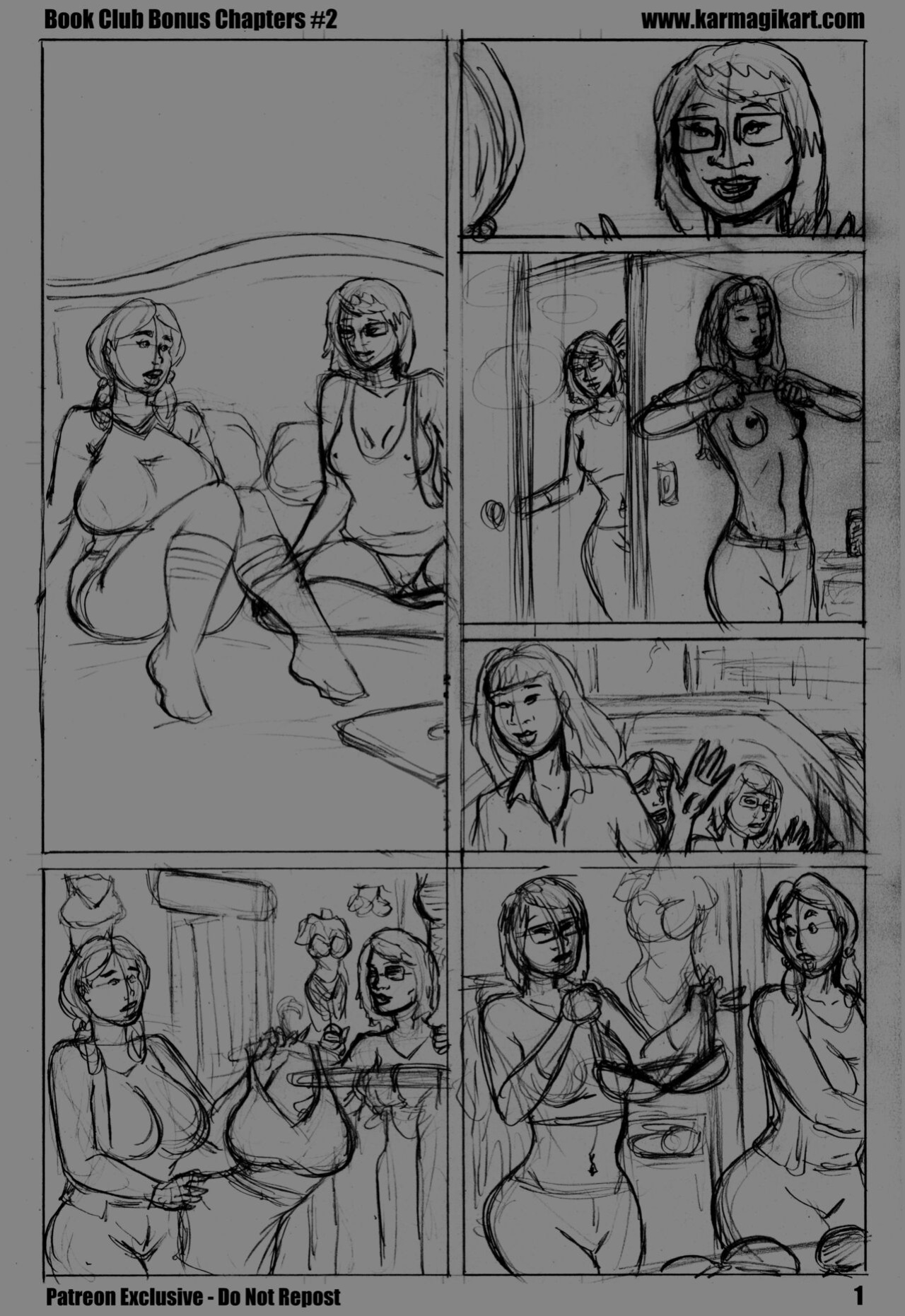 [Karmagik] Book Club: Bonus Chapters #2 [B&W / sketch]