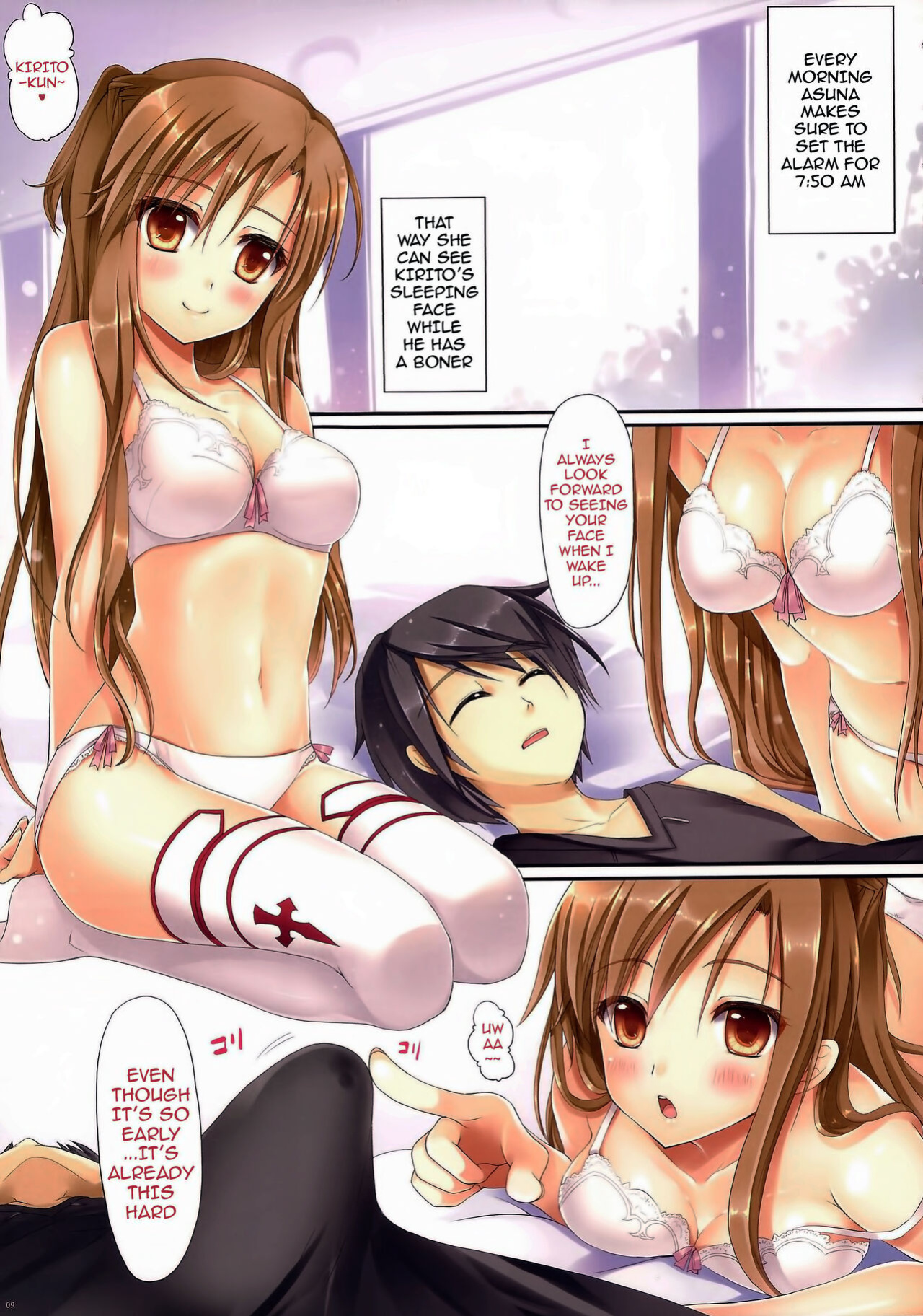 [TwinBox (Hanahanamaki, Sousouman)] Asuna ni 100% Nama Nakadashi Shimasu | Cumming Inside Asuna 100% Raw (Sword Art Online)