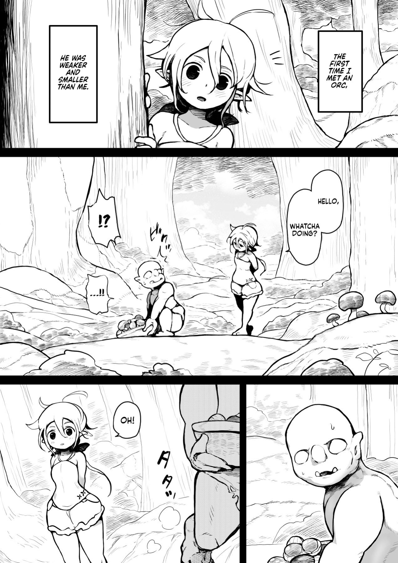 [Mugihoho ] Elf to Orc no Otoshigoro | Elf And Orc Are Growing Up
