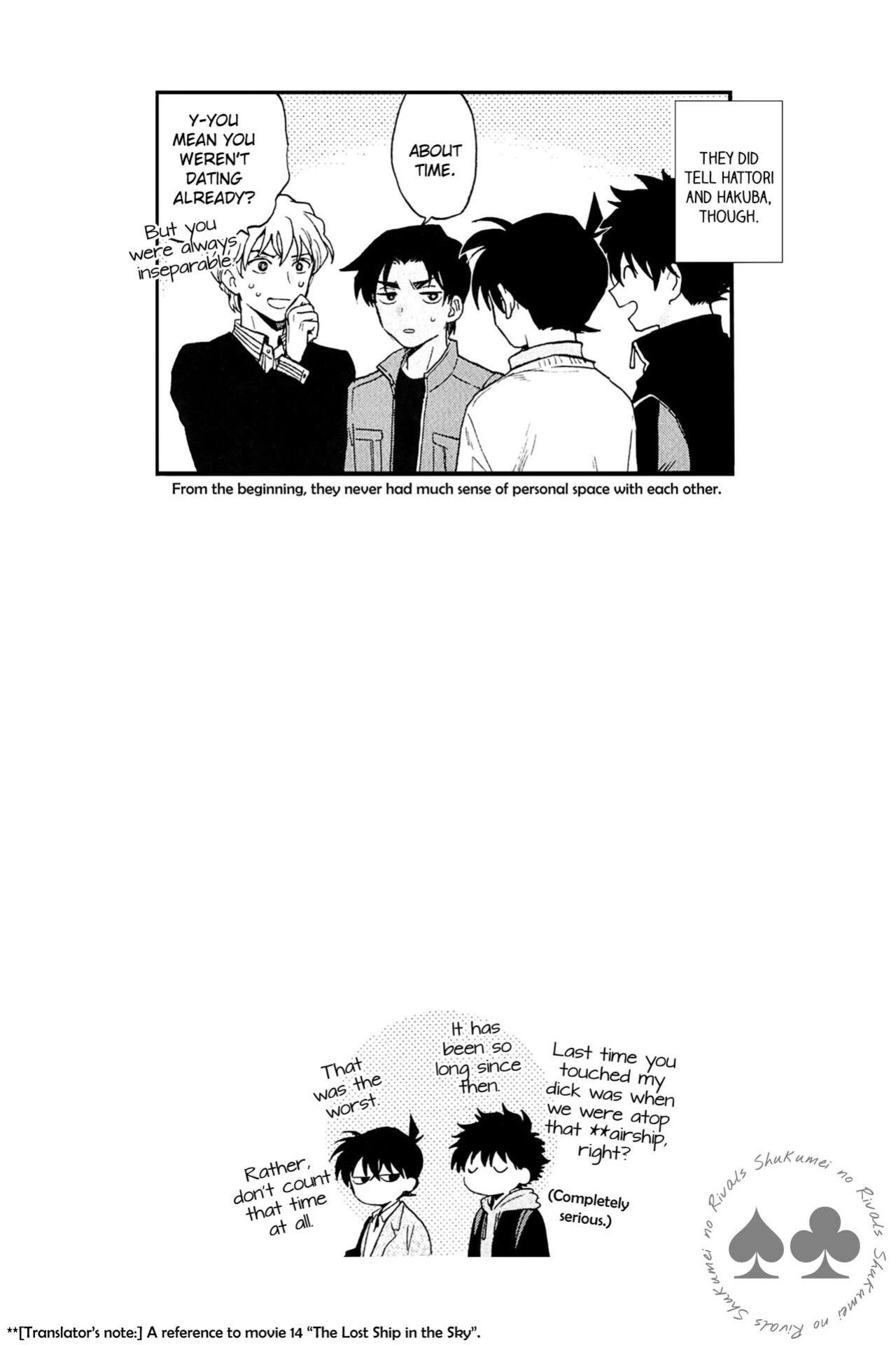 (Himitsu no Ura Kagyou 23) [LOG (M2GO)] Himtsu wa Amai (Detective Conan) [Shukumei no Rivals]