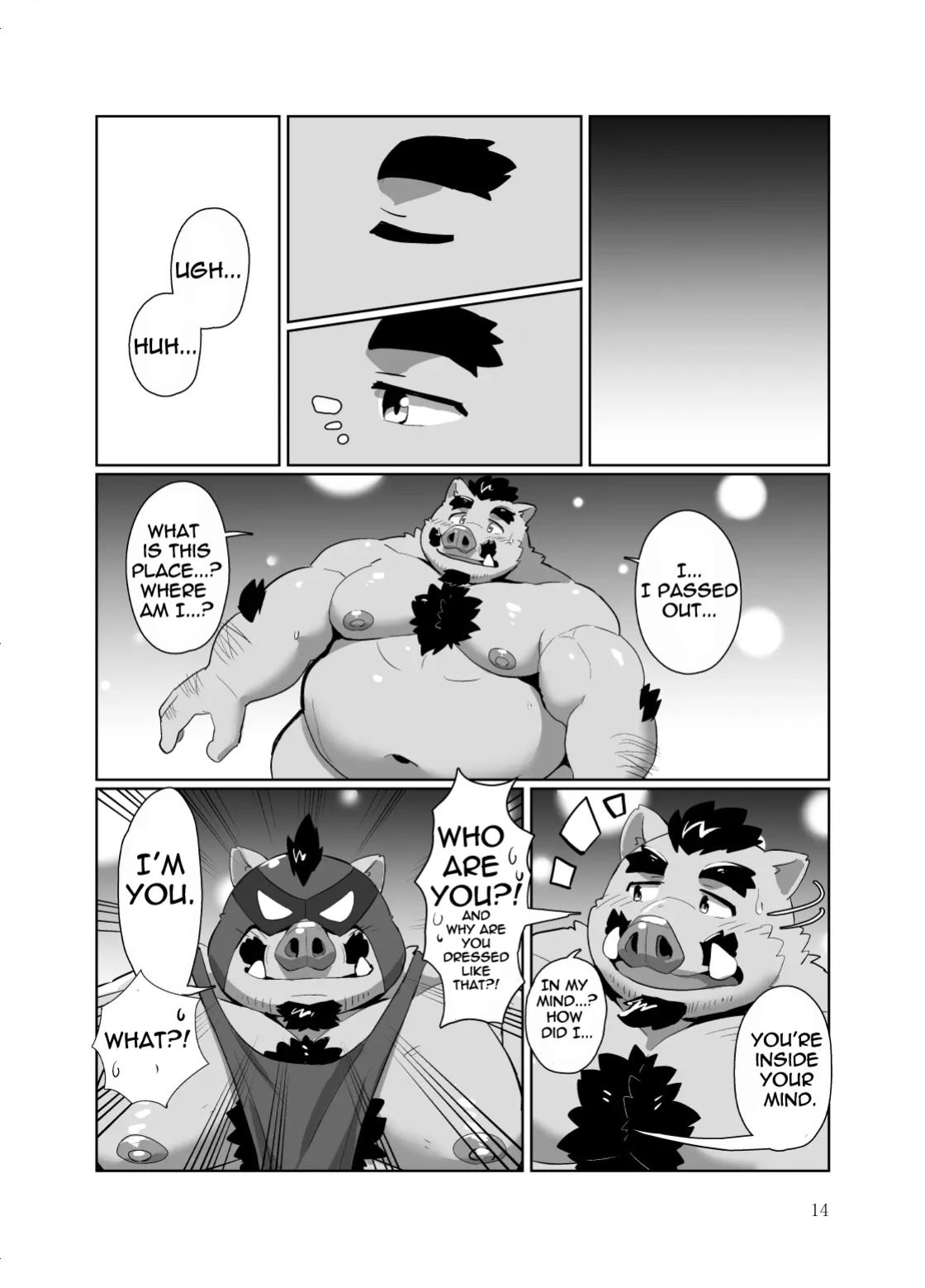 [Kyouretsu Hiyougeka (Beat-kun)] Roshutsu Hentai Dosukebear Vol.2| Exhibitionist Pervert Dosukebear Vol.2 [The_Masked_Kemoner]