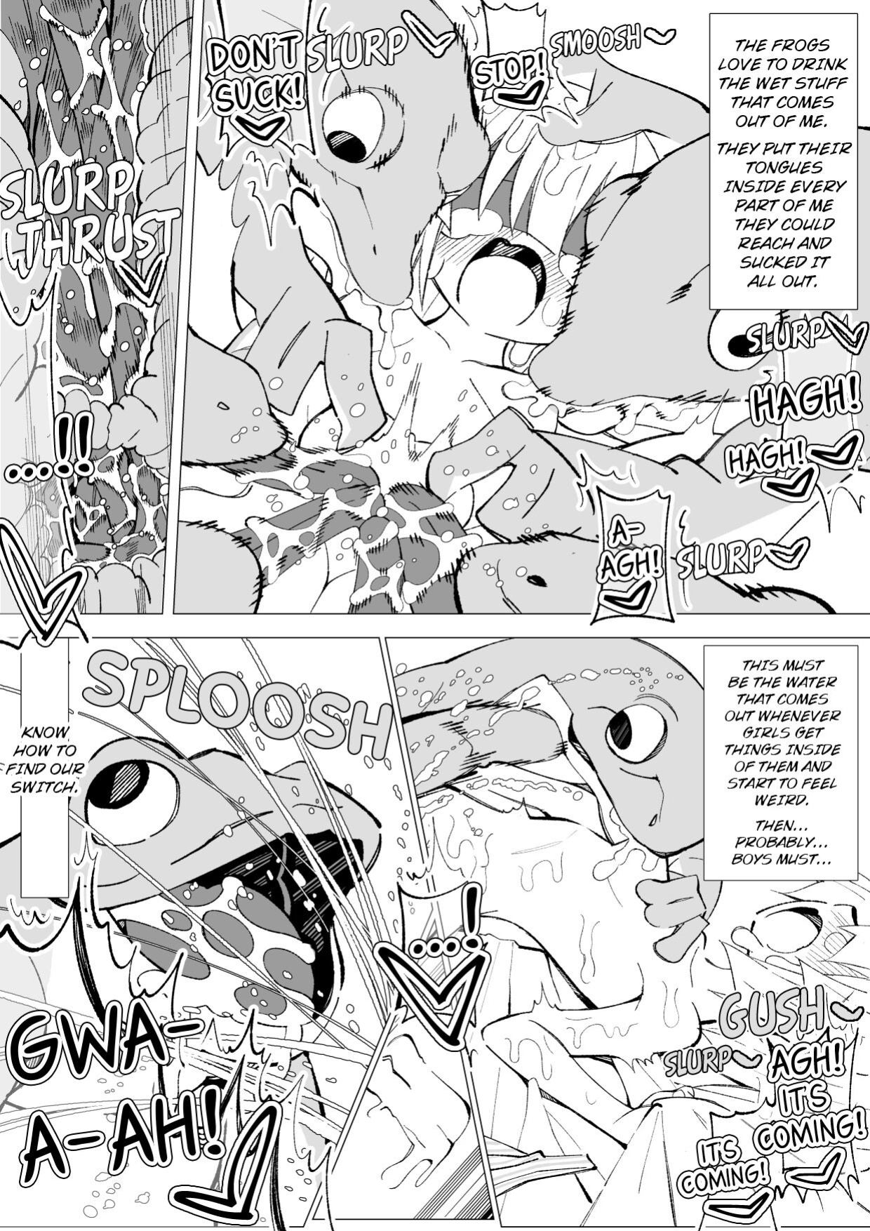 [Kichigoeya (Kichigoe)] Kaeru Ryoujoku Nikki | Frog and Girl's Sex Diary