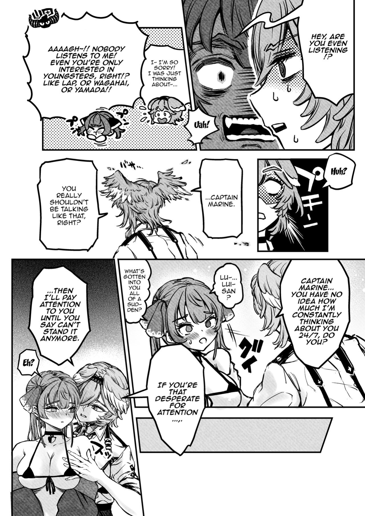 [Harapecora (Jules)] Watashi ga Takarabako o Akete ii no ka ne? (Houshou Marine, Takane Lui) [Doujins.com]