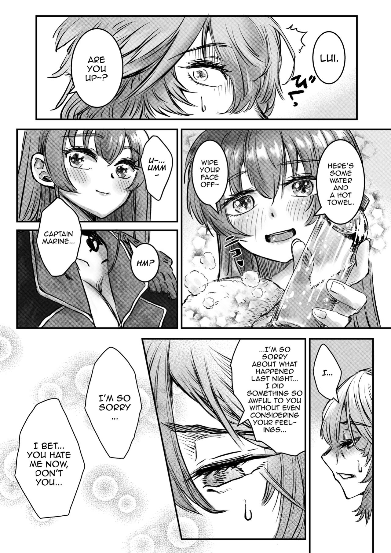 [Harapecora (Jules)] Watashi ga Takarabako o Akete ii no ka ne? (Houshou Marine, Takane Lui) [Doujins.com]