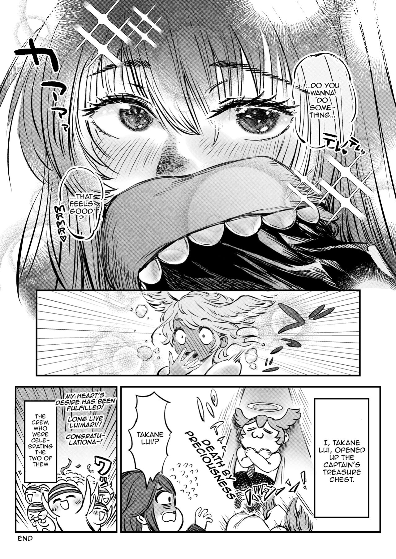 [Harapecora (Jules)] Watashi ga Takarabako o Akete ii no ka ne? (Houshou Marine, Takane Lui) [Doujins.com]
