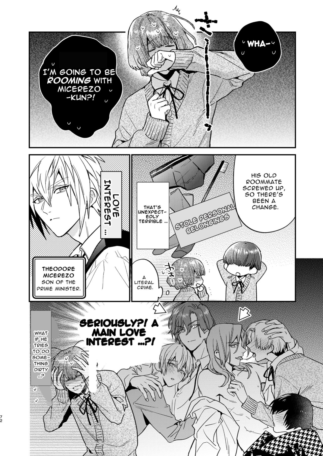 [niwaniwa (Oova Akiru)] Tensei Mob wa BL-gee no Sekai de Hamerare Kouryakusaremashita!? 2 | Sex with the Love Interest! But I'm an NPC! 2 [Bean Works]