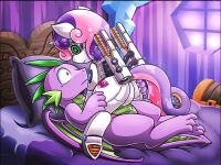 [Vavacung] Spike X Sweetie Bot (My Little Pony: Friendship is Magic)
