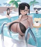 [BooruGuru] Goth takes a dip at the pool + Goth caught you staring~