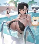 [BooruGuru] Goth takes a dip at the pool + Goth caught you staring~