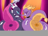 [Saurian] Spyro + Cynder Gangbang