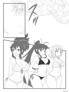 Senren Kagura Preggo Beach Splash Preview