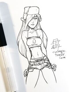 Callmepo - Short Shorts + Virgin Killer Sweater