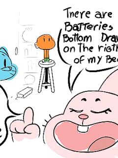 [fourball] Gumball's Battery Mishap (The Amazing World of Gumball)