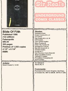 Bible of Filth complete Preview