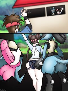 [HyoReiSan] Rosa and Lucario (Pokemon)