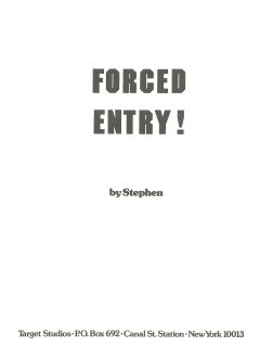 [Etienne aka Stephen] Forced Entry