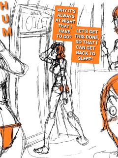 [kaemede] Nami troubles at the bathroom... (One Piece)