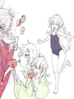 [Xration (mil)] Haine to Love Love Kozukuri Shite Ookiku Natta Onaka o Mederu Hanashi (Summer Time Rendering)