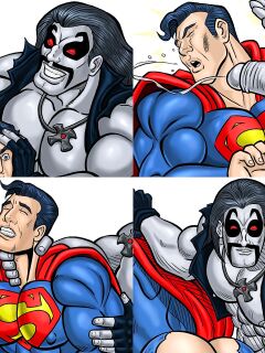 [Iceman Blue] Superman Vs. Lobo Pin-Up Set