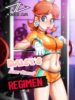 [Accel Art] Waifu Cast - Daisy's workout REGIMEN (Mario Strikers)