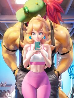 [Sakimichan] Princess Peach Gym Days