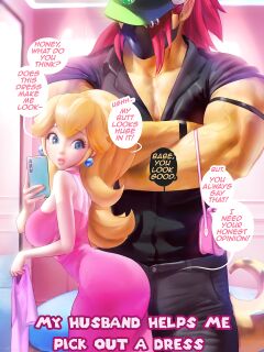 [Sakimichan] Princess Peach Dress Shopping (No Futa)
