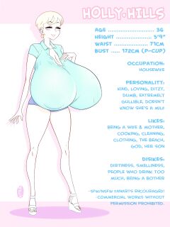 Holly Hills Character Sheet (High Res) Preview