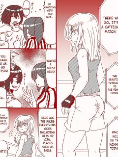 A futanari girl gets her balls hurt during body check Preview