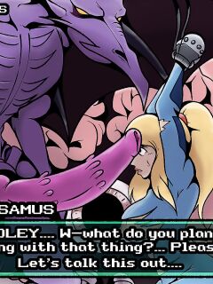 [YungCreate] Samus captured by Ridley (Metroid)