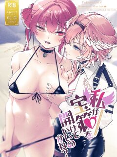 [Harapecora (Jules)] Watashi ga Takarabako o Akete ii no ka ne? (Houshou Marine, Takane Lui) [Doujins.com]