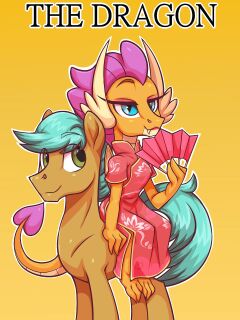 [Moonseeker(SketchySkylar)] tea party Smolder x OC comic