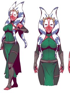 [Dave Cheung] Togruta OCs - Belinda Taas & Hana (Star Wars)