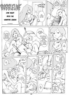 [Zenox, Twisted Terra] Bubbleline: One night with vampire Queen (Adventure Time)